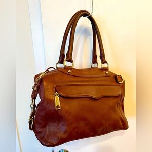 Rebecca Minkoff leather satchel bag.
